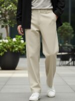 Urbano Fashion Men's Loose Baggy Fit Solid Chino Trousers Non-Stretchable - Image 2