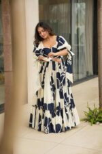 Modestouze Attires Dress for Woman | Western Dress for Women | Stylish Maxi Wear | Long One Piece | Floral Printed Frock for Womens Gown | Maxi Outfit | 3/4 Sleeves Wear for Party, Vacation & Beach - Image 6