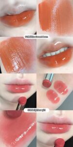 Gege Bear Water Gloss Lipstick | High-Shine Lightweight Liquid Lip Color | 6 Stunning Shades for All Skin Tones | Long-Lasting Moisturizing Glossy Finish | Non-Sticky Lip Tint with Luxurious Packaging | Everyday Wear Makeup Essential (01# Sweet Beans, 3.8g) - Image 3