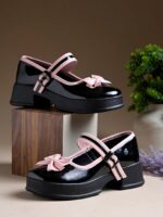 JM LOOKS Women Platform Mary Jane Shoes with Bow Detail for Casual and Cute Styling - Image 3