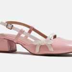 JM LOOKS Women's Glossy Buckle Strap Mary Jane Block Heel with Bow Detail - Image 7