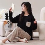 Korean Style Women’s Night Suit|| Cute Printed Pajama Set with Half Sleeve Top & Pants|| Soft Cotton Loungewear - Image 7