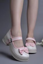JM LOOKS Women Platform Mary Jane Shoes with Bow Detail for Casual and Cute Styling - Image 9
