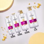 Pantene Hair Fall Control Shampoo for Weak, Dry and Frizzy Hair, With Pro V + Vitamin B, 1 Ltr - Image 8