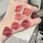 Gege Bear Crystal Diamond Light Mirror Lip Glaze | High Shine Non-Sticky Lip Gloss with Cute Charm Topper | Reddish-Brown Glossy Finish | 6 Romantic Shades - Image 2