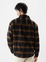 The Souled Store Plaid: Brown Mustard and Black Men and Boys Relaxed fit Striped Full Sleeve Cotton Multicolored Men Relaxed Shirts Shirt For Men Casual Half Sleeves Regular Fit Printed Stylish Latest - Image 4