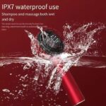 Premium Head Scalp Electric Massager Comb | Scalp Massaging Brush with 3 In 1 Hair Oil Applicator | IPX7 Waterproof,Portable Deep Massager For Hair & Head Relaxation at Home | Shiatsu Massage for Hair Growth/Stress Relax(Red) - Image 6