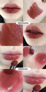 Gege Bear Water Gloss Lipstick | High-Shine Lightweight Liquid Lip Color | 6 Stunning Shades for All Skin Tones | Long-Lasting Moisturizing Glossy Finish | Non-Sticky Lip Tint with Luxurious Packaging | Everyday Wear Makeup Essential (01# Sweet Beans, 3.8g) - Image 5