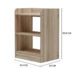 Enigmatic Woodworks Wooden Modern End Table, Home Decor for Living Room Plant Stand, Bed Side Table I Finish-Suede DIY (ET-01 White) - Image 14