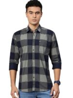 Majestic Man Stylish Slim Fit Cotton Spread Collar Checked Casual Shirt - Image 22