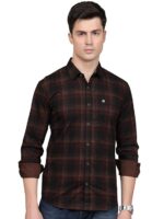 Majestic Man Stylish Slim Fit Cotton Spread Collar Checked Casual Shirt - Image 13