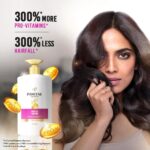 Pantene Hair Fall Control Shampoo for Weak, Dry and Frizzy Hair, With Pro V + Vitamin B, 1 Ltr - Image 7