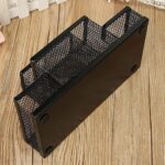 OFIXO 4 Compartment Metal Mesh Pen Stand - Perfect Desktop Pen Organizer for Office, School, and Home - Sturdy and Sleek Design - Ideal for Pens, Pencils, Markers, and More - Image 2
