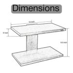 Dime Store Engineered Wood Wall Shelf,Glossy Finish,Set of 1,Brown - Image 2