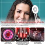 Premium Head Scalp Electric Massager Comb | Scalp Massaging Brush with 3 In 1 Hair Oil Applicator | IPX7 Waterproof,Portable Deep Massager For Hair & Head Relaxation at Home | Shiatsu Massage for Hair Growth/Stress Relax(Red) - Image 2