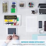 JIALTO Drawer Storage Organizer Set – 7 Piece Multipurpose Plastic Makeup Organizer Box, Cosmetics & Jewelry Storage, Dressing Table Organiser, Kitchen Gadgets Holder, Office Desk Supplies Organizer - Image 8