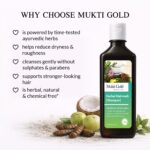 Mukti Gold Herbal Shampoo for Hair Fall & Growth |Ayurvedic Herbs Growth Formula with 15 herbs| Sulphate & Paraben Free | Damage Repair | For Men & Women | 400ml (Pack of 2) - Image 5