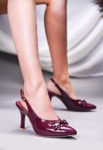 JM LOOKS Slingback Heels for Women Pointed Toe Stiletto High Heels Stretch Slip on Backless Fashion Comfortable Dress Pumps Shoes - Image 2