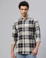 Majestic Man Stylish Slim Fit Cotton Spread Collar Checked Casual Shirt - Image 20