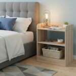 SOMNIA | 3 Shelves Bedside Table (Asian Walnut) | Bed Side Table for Bedroom | End Table/Coffee Table/Home Décor Table/End Table for Living Room - Image 4