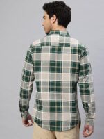 Majestic Man Stylish Slim Fit Cotton Spread Collar Checked Casual Shirt - Image 8