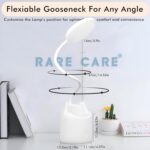 Table Lamp for Study Room | Study Lamp with 3 Light Modes | 1 Year Warranty | Lamp Light for Study | Rechargeable Led Light with Big Battery - 1200 mAh - Image 2