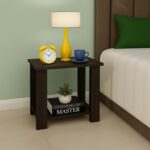 Enigmatic Woodworks Wooden Modern End Table, Home Decor for Living Room Plant Stand, Bed Side Table I Finish-Suede DIY (ET-01 White) - Image 9