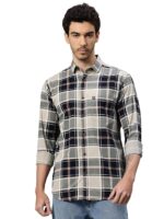 Majestic Man Stylish Slim Fit Cotton Spread Collar Checked Casual Shirt - Image 19