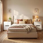 Decor & More Bedside Table with 2 Drawers | Wooden Nightstand for Bedroom with Smooth Sliding Drawers & Open Storage Shelf | Space-Saving Side Table for Living Room | DIY - Image 9