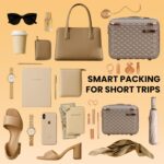 AMERICAN TRAVELLER Goldie ABS 5 Pcs Set Trolley Luggage Bags Combo | Pink Gold Coated | Dual Carry Suitcase | TSA Type Lock | 8 Spinner Wheels | Satin Lining | 730 Days Warranty (5, Khaki) - Image 7