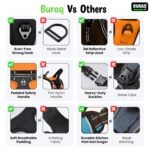 BURAQ Dog Harness | No Pull Dog Belt | Reflective Dog Vest Oxford Fabric | Soft Padded Easy Control Dog Chest Belt | No More Pulling Or Choking | for Large Medium Small Dogs, Black, Pack of 1 - Image 6