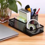 OFIXO 4 Compartment Metal Mesh Pen Stand - Perfect Desktop Pen Organizer for Office, School, and Home - Sturdy and Sleek Design - Ideal for Pens, Pencils, Markers, and More - Image 5