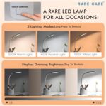 Table Lamp for Study Room | Study Lamp with 3 Light Modes | 1 Year Warranty | Lamp Light for Study | Rechargeable Led Light with Big Battery - 1200 mAh - Image 3