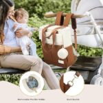 Birch & Co. Diaper Bag for Mothers for Travel – Baby Bag - Stylish Waterproof Baby Backpack with Insulated Compartments, Changing Mat, Spacious for Daily & Travel Use - Image 6
