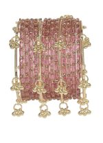 Swara Creations Kashmiri Ghungroo Raindrop Bangles Combo Set | for Women and Girls|Set of 16 Pcs (SKU417)