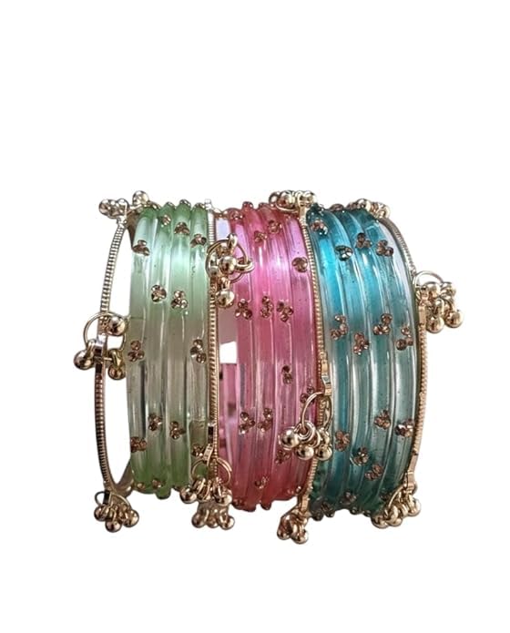 KASH Kashmiri Ghungroo Bangles for Women | Traditional Oxidized Style Bangles | Ethnic Wear Jewelry - Image 1