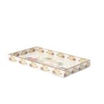 DULI Set of 3 MDF Wood Trays Enamel Coated| Rectangle Trays Set of 3 | Serving Trays | Wooden Tray | Kitchen&Dining Decorative | Resin Tray | 12x8 11x7 & 10x6 inches (SmSetof3Rct-CamelElephant)