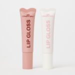CRAZY GIRL Combo of 2 Fruit Flavoured Tinted Lip Gloss | Natural Lip Gloss with Jojoba Oil, Beeswax & Hyaluronic Acid | Non-Sticky Hydrating Gloss Duo with Soft Silicone Applicator