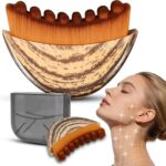 New Contour Face Brush, Dry Brushing Face Brush, GOAL ZONE Drainage Massager for Face, Neck & Face Sculpting, Portable Facial Tool, Fit The Skin,Reduce Puffiness for Daily Us, with Box (New Contour Brush)