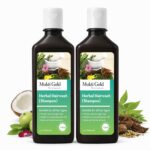 Mukti Gold Herbal Shampoo for Hair Fall & Growth |Ayurvedic Herbs Growth Formula with 15 herbs| Sulphate & Paraben Free | Damage Repair | For Men & Women | 400ml (Pack of 2)
