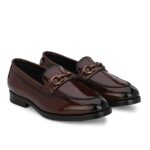 Mens Ascent Formal Shoes |Patent Faux Leather Office Wear Slip-on Shoes | Shinny & Glossy | Buckle Design | Comfortable |Perfect for Formal Wear, Business Casual, and Parties