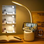 Table Lamp for Study Room | Study Lamp with 3 Light Modes | 1 Year Warranty | Lamp Light for Study | Rechargeable Led Light with Big Battery - 1200 mAh