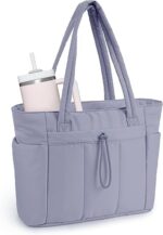 Large Tote Bag for Women | Multi-Pocket Travel Shoulder Bag with Tumbler Pocket | Work, Office, College, Travel & Daily Use Handbag - Image 17