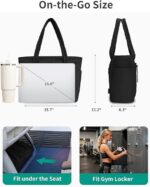 Large Tote Bag for Women | Multi-Pocket Travel Shoulder Bag with Tumbler Pocket | Work, Office, College, Travel & Daily Use Handbag - Image 6