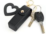 Women Lipstick Holder Keychain with Mirror, Soft PU Leather Portable Chapstick Holder Lipstick Pouch with Metal Key Ring for Trave Party Gift (Pink, Free) - Image 10