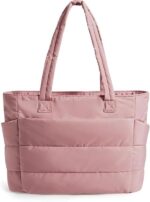 Tote Bag for Woman | Lightweight Puffy Shoulder Handbag with Multi Compartment | Travel, Office, Gym & Daily Use | Durable Taslan Fabric - Image 11