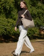 Tote Bag for Woman | Lightweight Puffy Shoulder Handbag with Multi Compartment | Travel, Office, Gym & Daily Use | Durable Taslan Fabric - Image 21