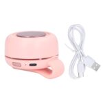 Pocket Clip Fan, Lightweight Fast Wind Speed Flexible USB Rechargeable Portable Fan for Beach for Hiking for Picnic (Pink) - Image 6