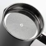 Stainless Steel Oil Filter Pot with Removable Mesh Strainer 1.4L Grease Storage Can Anti-Oil Reusable Cooking Oil Container with Handle and Lid for Kitchen Use - Image 3