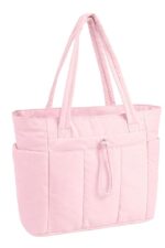 Large Tote Bag for Women | Multi-Pocket Travel Shoulder Bag with Tumbler Pocket | Work, Office, College, Travel & Daily Use Handbag - Image 20